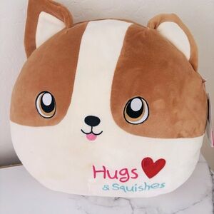 Squishmallow Reginald The Corgi Dog 12" Ultrasoft Valentine's Day Plush Toy NWT
